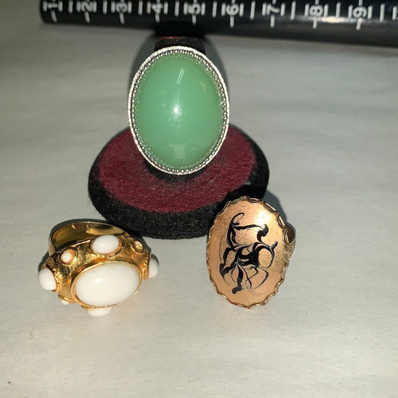 Jewelry | 3 Vintage Adjustable Rings | Poshmark